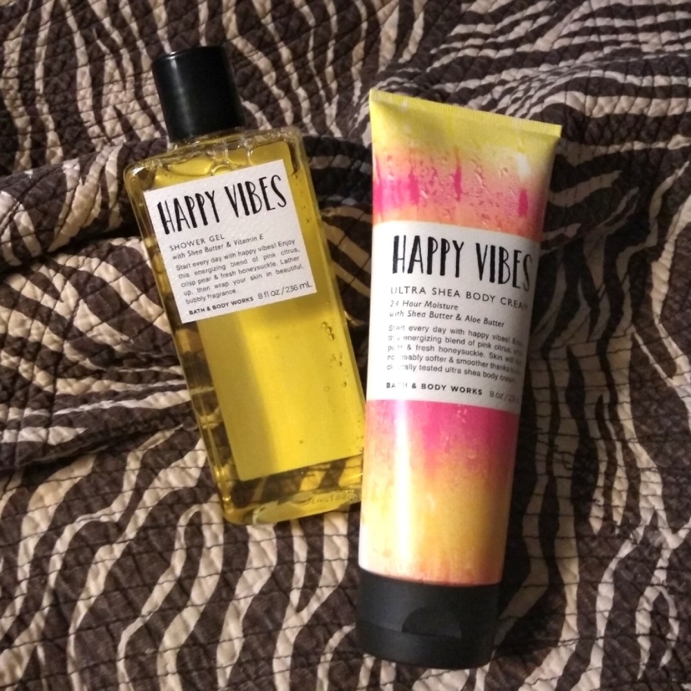HAPPY VIBES Bath & Body Works Set